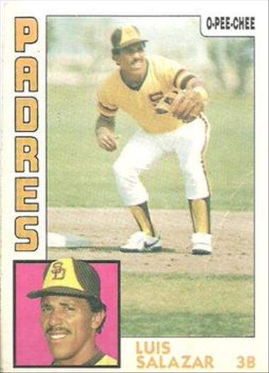 1984 O-Pee-Chee Baseball Cards 068      Luis Salazar